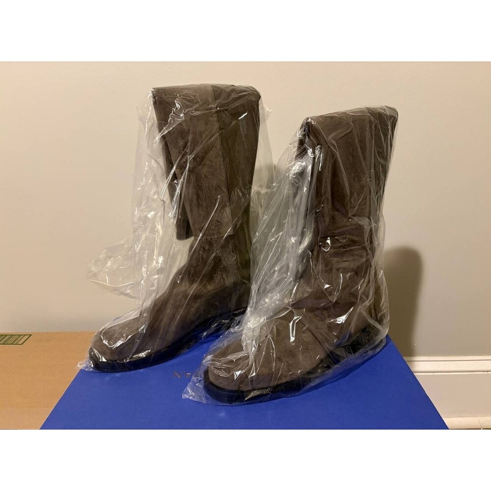 Stuart Weitzman 5050 Bold Boot Women Charcoal Suede Knee High 7.5 B
